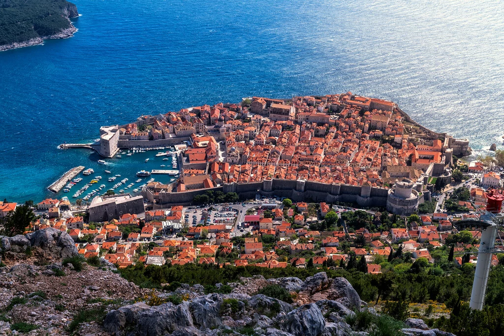 Vieille ville Dubrovnik château mer