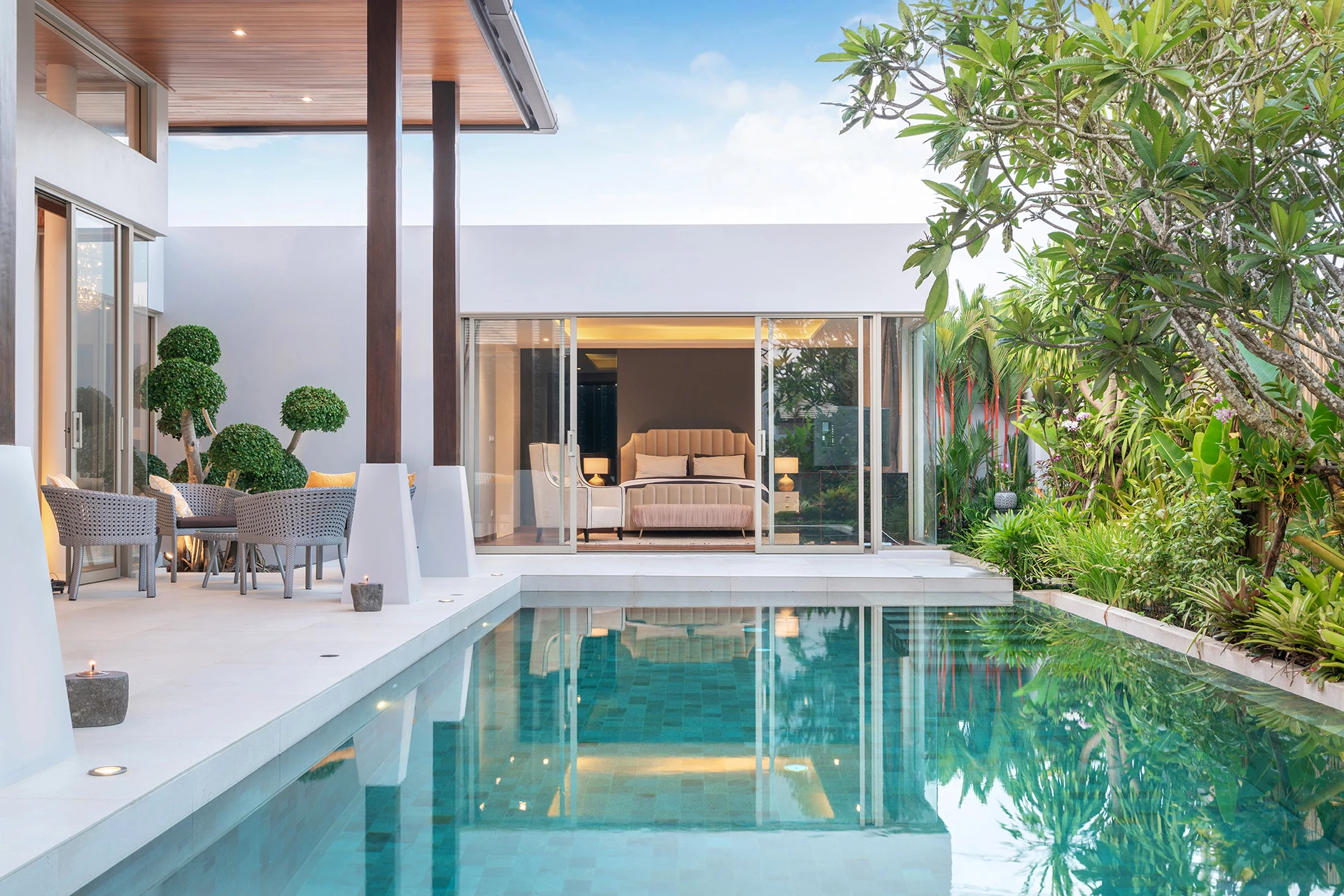 villa design avec piscine